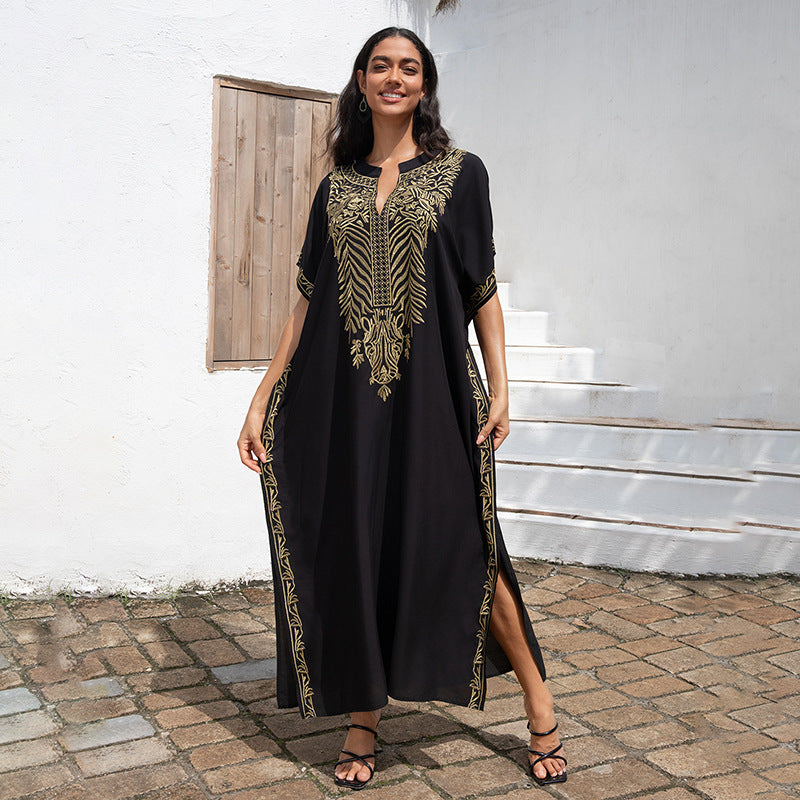 Dress Vacation Beach Coat Dress Beach Cover Up Sun Protection Clothing Women